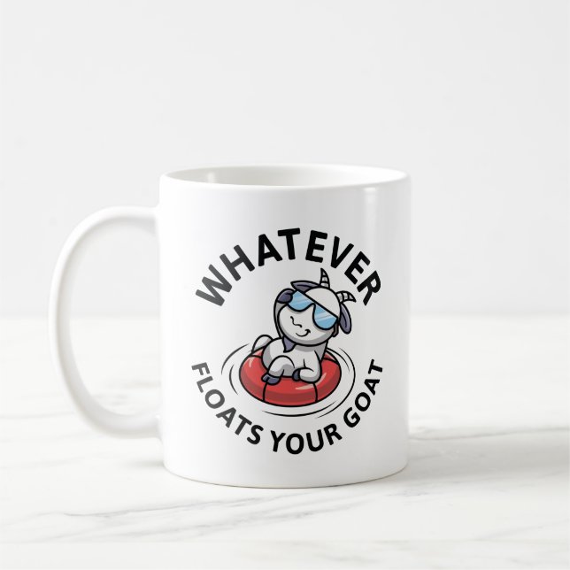 Caneca De Café Qualquer Coisa Que Flutuar O Seu Cabra (Esquerda)