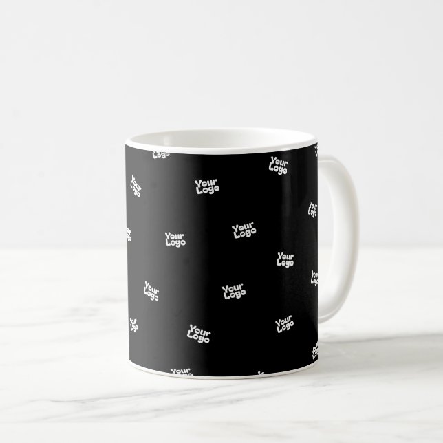 Caneca De Café Qualquer imagem, design ou logotipo enviado aleato (Frente Esquerda)