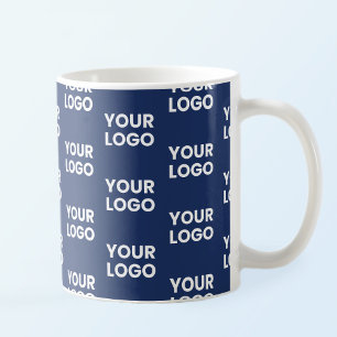 Caneca De Café Qualquer imagem ou logotipo comercial editável Mar