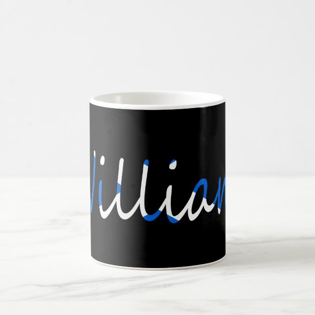 Caneca De Café Qualquer nome sobreposto ao nome da bandeira escoc (Centro)