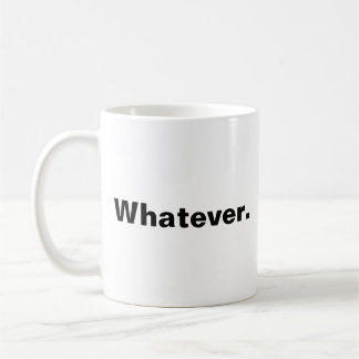 Caneca De Café Qualquer palavra de design minimalismo