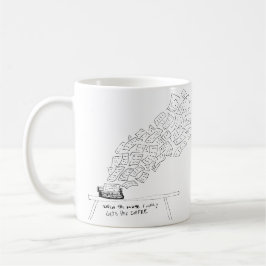 Caneca De Café Quando a Musa Finalmente Toma Seu Café
