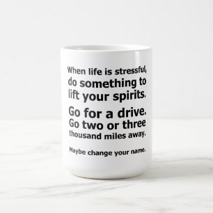 Caneca De Café Quando a Vida é Estressante