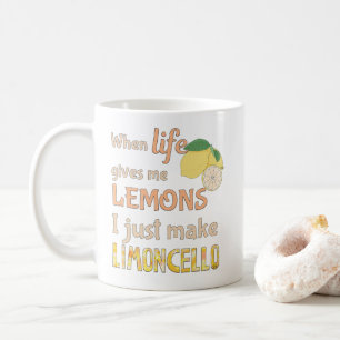 Caneca De Café Quando a vida me dá limões eu faço limoncelo