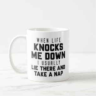 Caneca De Café Quando a vida me derrubar