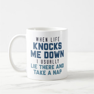 Caneca De Café Quando a vida me derrubar