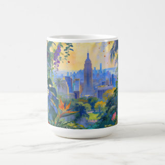 Caneca De Café Quando a Vida Selvagem Observa Manhattan – Uma Pai