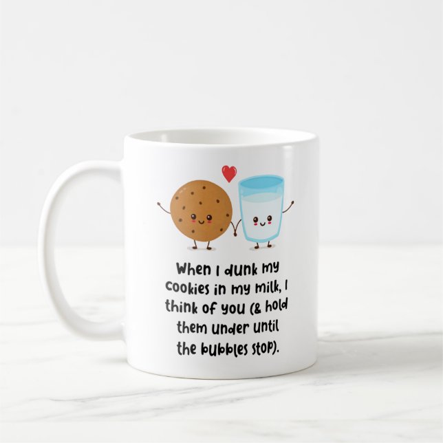 Caneca De Café Quando Eu Dobra Meus Cookies No Meu Leite Eu Penso (Esquerda)