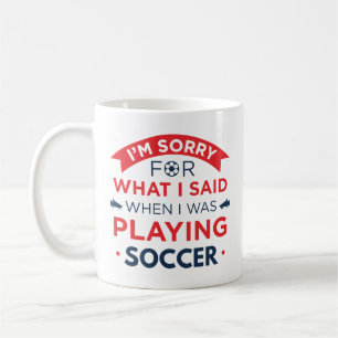 Caneca De Café Quando eu estava jogando futebol