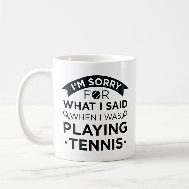 Caneca De Café Quando Eu Estava Jogando Tênis (Esquerda)