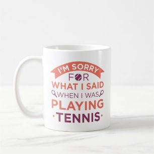 Caneca De Café Quando Eu Estava Jogando Tênis