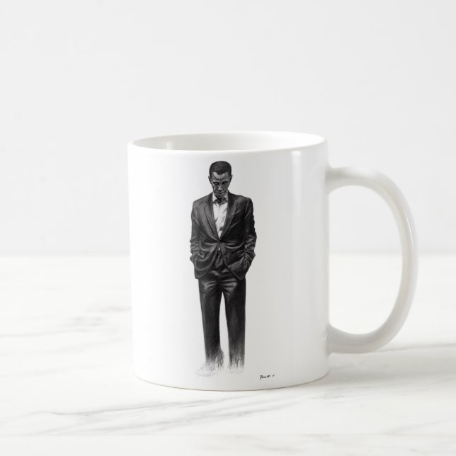 Caneca De Café Quando eu penso de esperança - canhota agrida (Direita)