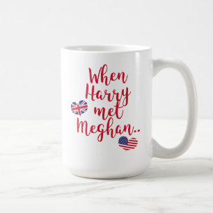 Caneca De Café Quando Harry conheceu Meghan Casamento Real