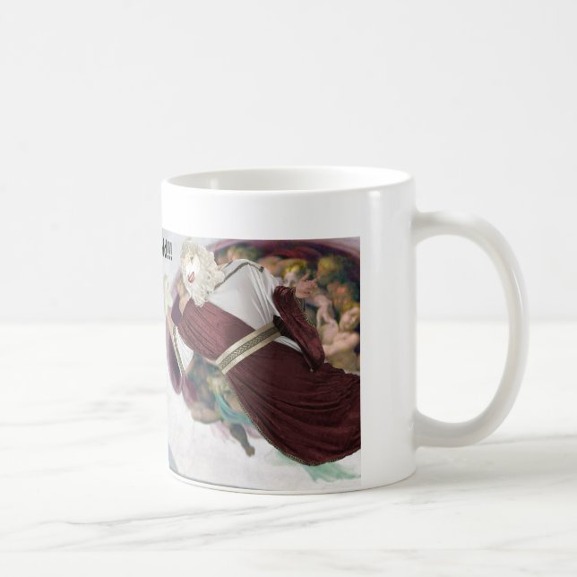 Caneca De Café Quando o deus o fez quebrou o molde! (Direita)