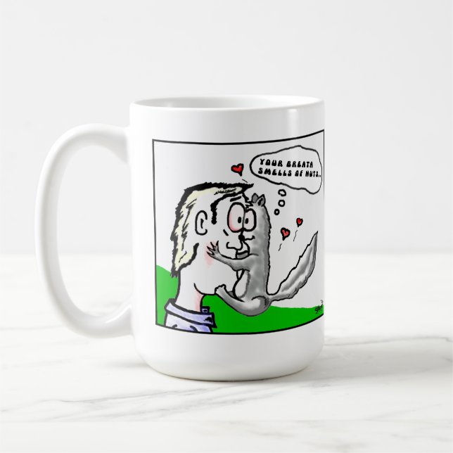 Caneca De Café Quando os esquilos caírem em desenhos animados do (Esquerda)