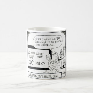 Caneca De Café "Quando os professores de inglês agarrarem" a