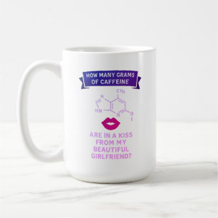 Caneca De Café Quantas gramas de cafeína estão num beijo do meu