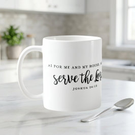 Caneca De Café Quanto a Mim e à Minha Casa Josué 24:15