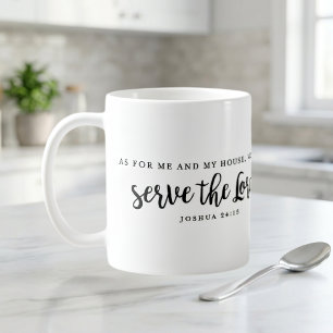 Caneca De Café Quanto a Mim e à Minha Casa Josué 24:15