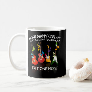 Caneca De Café Quantos Guitarras Precisa De Mais Um