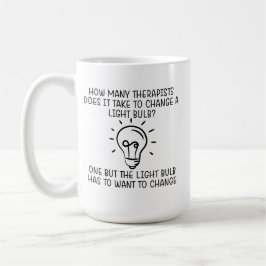 Caneca De Café Quantos Terapistas Precisa De Terapêutica De Massa