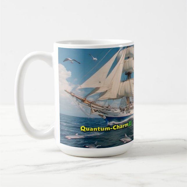 Caneca De Café Quantum-Charm AI solicitado Entrega de Altura de N (Esquerda)