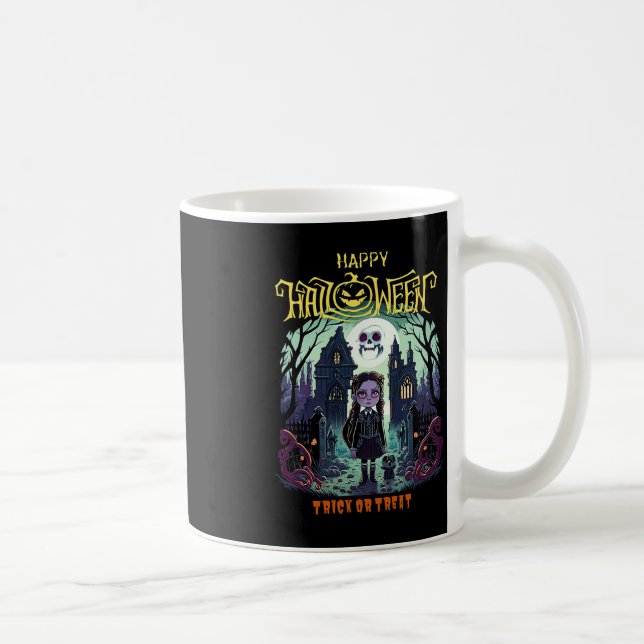 Caneca De Café Quarta-Feira Figurino De Halloween Para Crianças E (Direita)