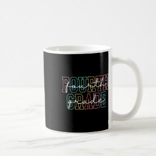 Caneca De Café Quarta Série Volta às Aulas Retro Primeiro Dia da