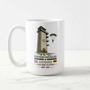 Caneca De Café Quartel Sheridan Augsburg Veterano Aerotransportad
