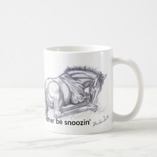 Caneca De Café QuarterHorseFoalPencil, eu preferencialmente seria