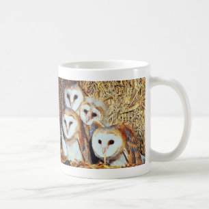 Caneca De Café Quarteto de corujas de celeiro