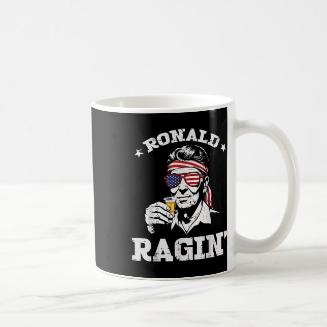 Caneca De Café Quarto De Julho Ronald Ragin Engraçado Julho Quart (Direita)