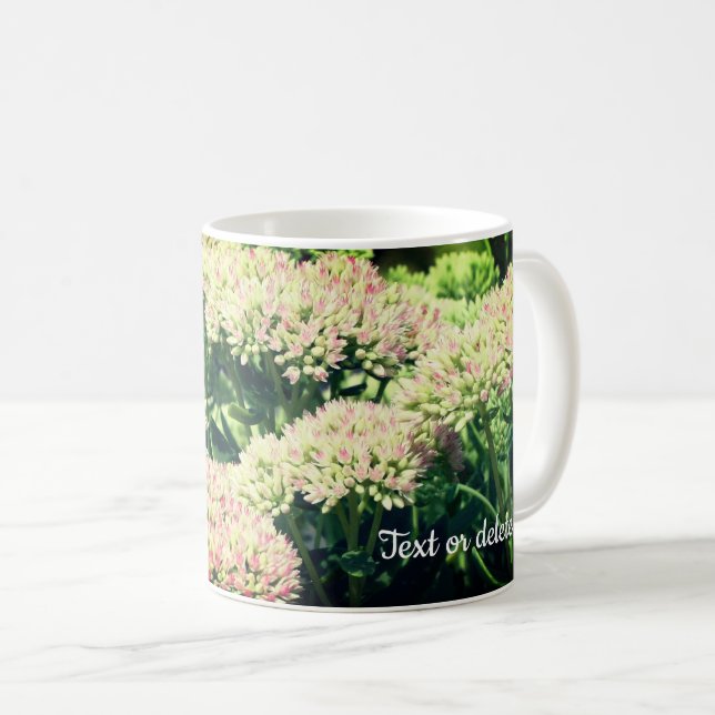 Caneca De Café Quase Sedum Flower Personalizado (Frente Esquerda)