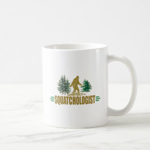Caneca De Café Quatchologista Engraçado  Crentes de Sasquatch