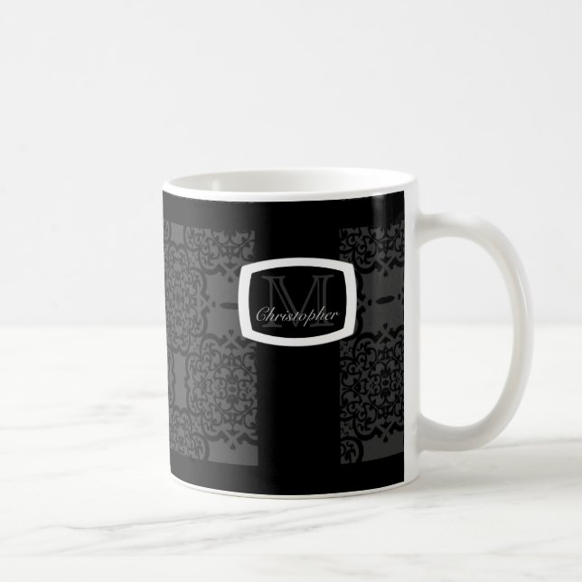 Caneca De Café Quatrefoil Damask (Direita)