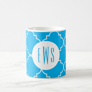 Caneca De Café Quatrefoil Quic Monograma