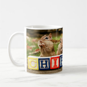 Caneca De Café quatro chipmunks bonitos