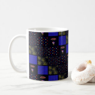 Caneca De Café Quatro de Julho Patchwork - 4 de Julho