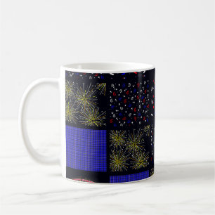 Caneca De Café Quatro de Julho Patchwork Pattern - 4 de Julho