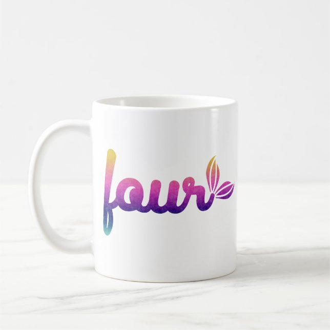Caneca De Café Quatro Design (Esquerda)