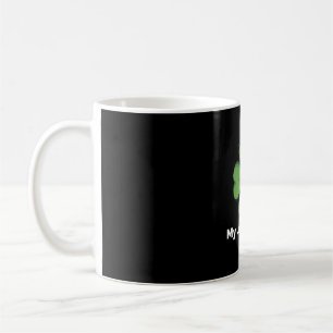 Caneca De Café Quatro Folhas de Folha. Camisa Sortuda