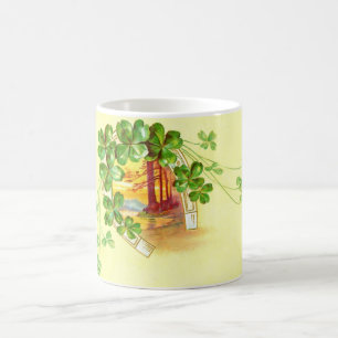 Caneca De Café Quatro trevo e ferradura