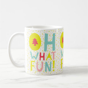 Caneca De Café Que Árvore de Natal Divertida Pontos de Confetti