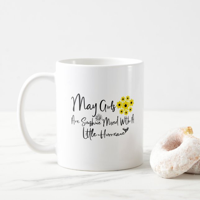 Caneca De Café Que As Meninas Sejam Brilhantes Misturadas Com Um  (Com Donut)