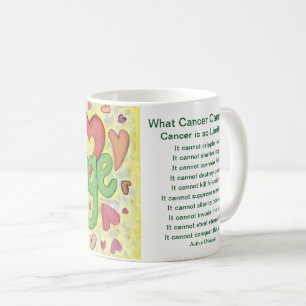 Caneca De Café Que Cancer Não Pode Fazer Poem Coragem Coffee Cup 