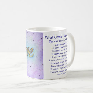 Caneca De Café Que Cancer Não Pode Fazer Poema Acreditar Na Xícar