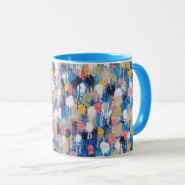 Caneca de café que caracteriza a arte original da