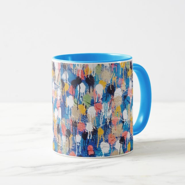 Caneca de café que caracteriza a arte original da (Frente Esquerda)