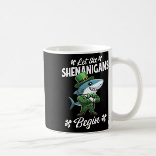 Caneca De Café Que Comece as Travessuras Dia de São Patrício Tuba