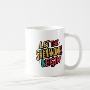 Caneca De Café Que Comece as Travessuras Lucky Shamrock St Patric